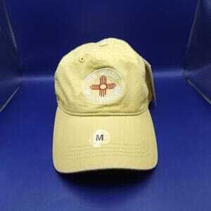 NWT New Mexico Red Zia State Flag Yellow Baseball Cap Cotton Prairie Mountain
